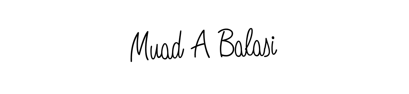 How to make Muad A Balasi signature? Angelique-Rose-font-FFP is a professional autograph style. Create handwritten signature for Muad A Balasi name. Muad A Balasi signature style 5 images and pictures png