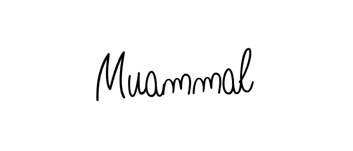 Create a beautiful signature design for name Muammal. With this signature (Angelique-Rose-font-FFP) fonts, you can make a handwritten signature for free. Muammal signature style 5 images and pictures png