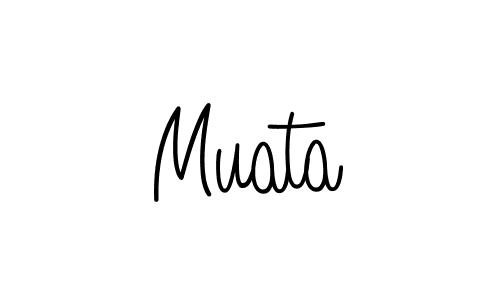 Make a beautiful signature design for name Muata. With this signature (Angelique-Rose-font-FFP) style, you can create a handwritten signature for free. Muata signature style 5 images and pictures png