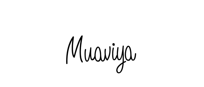 Best and Professional Signature Style for Muaviya. Angelique-Rose-font-FFP Best Signature Style Collection. Muaviya signature style 5 images and pictures png