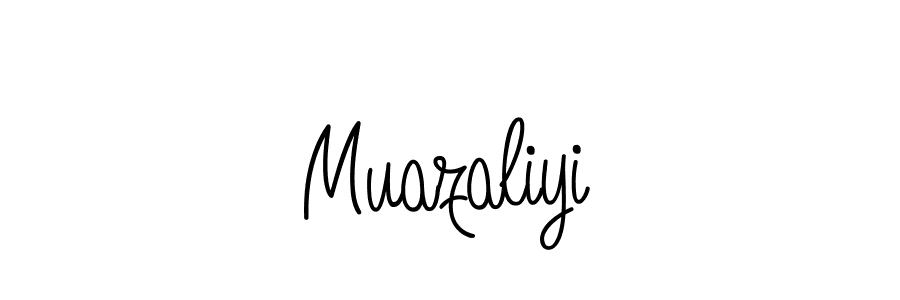 Create a beautiful signature design for name Muazaliyi. With this signature (Angelique-Rose-font-FFP) fonts, you can make a handwritten signature for free. Muazaliyi signature style 5 images and pictures png