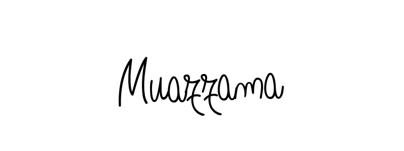 Create a beautiful signature design for name Muazzama. With this signature (Angelique-Rose-font-FFP) fonts, you can make a handwritten signature for free. Muazzama signature style 5 images and pictures png