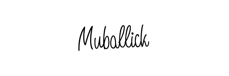 The best way (Angelique-Rose-font-FFP) to make a short signature is to pick only two or three words in your name. The name Muballick include a total of six letters. For converting this name. Muballick signature style 5 images and pictures png