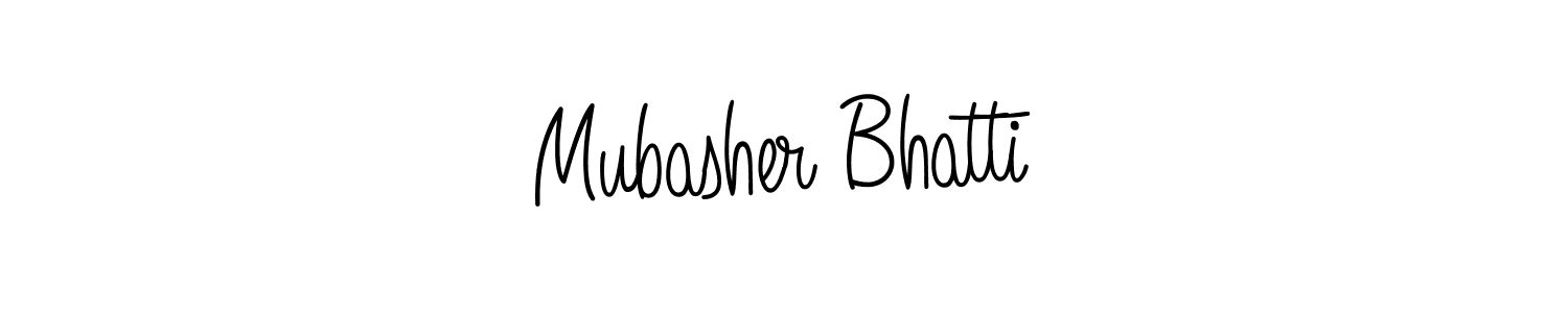 The best way (Angelique-Rose-font-FFP) to make a short signature is to pick only two or three words in your name. The name Mubasher Bhatti include a total of six letters. For converting this name. Mubasher Bhatti signature style 5 images and pictures png