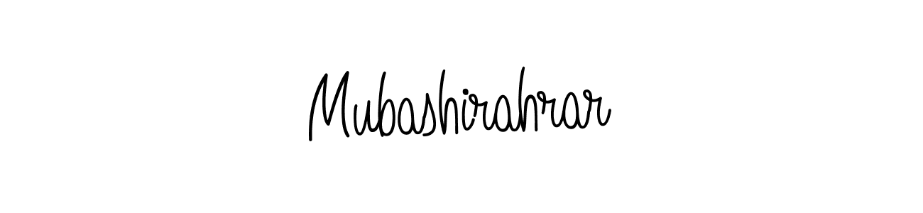 Also we have Mubashirahrar name is the best signature style. Create professional handwritten signature collection using Angelique-Rose-font-FFP autograph style. Mubashirahrar signature style 5 images and pictures png