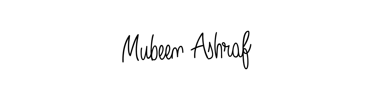 How to Draw Mubeen Ashraf signature style? Angelique-Rose-font-FFP is a latest design signature styles for name Mubeen Ashraf. Mubeen Ashraf signature style 5 images and pictures png