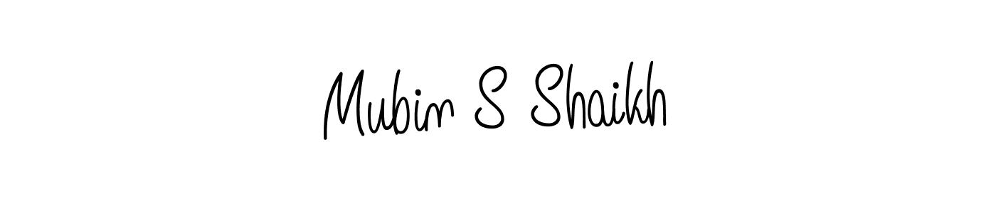 Make a beautiful signature design for name Mubin S Shaikh. Use this online signature maker to create a handwritten signature for free. Mubin S Shaikh signature style 5 images and pictures png