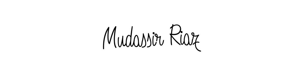 How to make Mudassir Riaz signature? Angelique-Rose-font-FFP is a professional autograph style. Create handwritten signature for Mudassir Riaz name. Mudassir Riaz signature style 5 images and pictures png