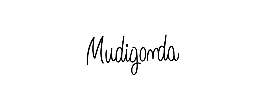 How to make Mudigonda name signature. Use Angelique-Rose-font-FFP style for creating short signs online. This is the latest handwritten sign. Mudigonda signature style 5 images and pictures png