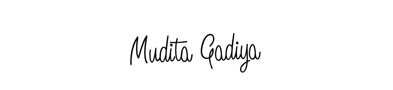 You can use this online signature creator to create a handwritten signature for the name Mudita Gadiya. This is the best online autograph maker. Mudita Gadiya signature style 5 images and pictures png