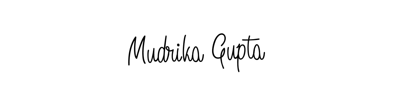 Design your own signature with our free online signature maker. With this signature software, you can create a handwritten (Angelique-Rose-font-FFP) signature for name Mudrika Gupta. Mudrika Gupta signature style 5 images and pictures png