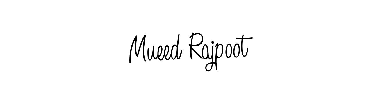 Design your own signature with our free online signature maker. With this signature software, you can create a handwritten (Angelique-Rose-font-FFP) signature for name Mueed Rajpoot. Mueed Rajpoot signature style 5 images and pictures png