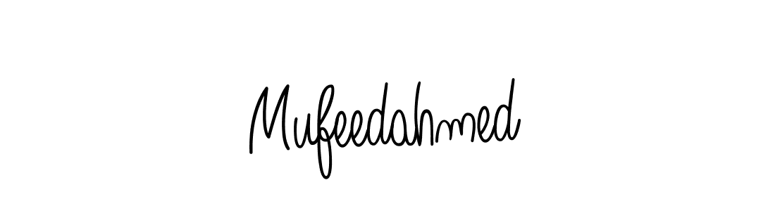 How to make Mufeedahmed signature? Angelique-Rose-font-FFP is a professional autograph style. Create handwritten signature for Mufeedahmed name. Mufeedahmed signature style 5 images and pictures png