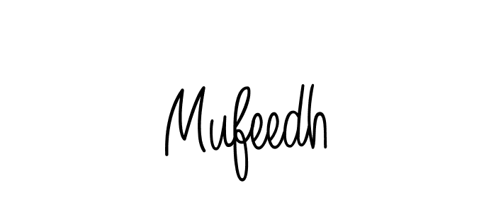 Design your own signature with our free online signature maker. With this signature software, you can create a handwritten (Angelique-Rose-font-FFP) signature for name Mufeedh. Mufeedh signature style 5 images and pictures png