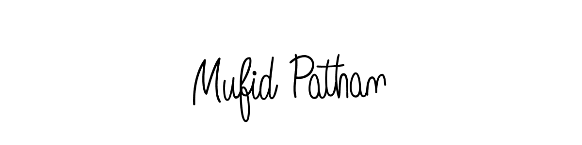 if you are searching for the best signature style for your name Mufid Pathan. so please give up your signature search. here we have designed multiple signature styles  using Angelique-Rose-font-FFP. Mufid Pathan signature style 5 images and pictures png