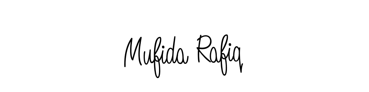 How to make Mufida Rafiq signature? Angelique-Rose-font-FFP is a professional autograph style. Create handwritten signature for Mufida Rafiq name. Mufida Rafiq signature style 5 images and pictures png