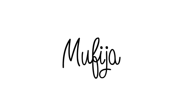 How to make Mufija name signature. Use Angelique-Rose-font-FFP style for creating short signs online. This is the latest handwritten sign. Mufija signature style 5 images and pictures png