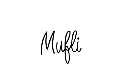 Mufli stylish signature style. Best Handwritten Sign (Angelique-Rose-font-FFP) for my name. Handwritten Signature Collection Ideas for my name Mufli. Mufli signature style 5 images and pictures png