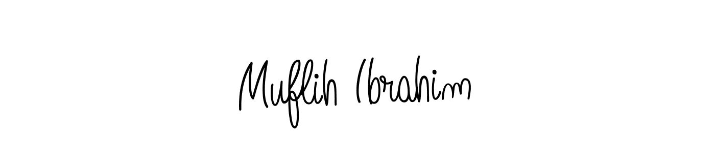 Angelique-Rose-font-FFP is a professional signature style that is perfect for those who want to add a touch of class to their signature. It is also a great choice for those who want to make their signature more unique. Get Muflih Ibrahim name to fancy signature for free. Muflih Ibrahim signature style 5 images and pictures png