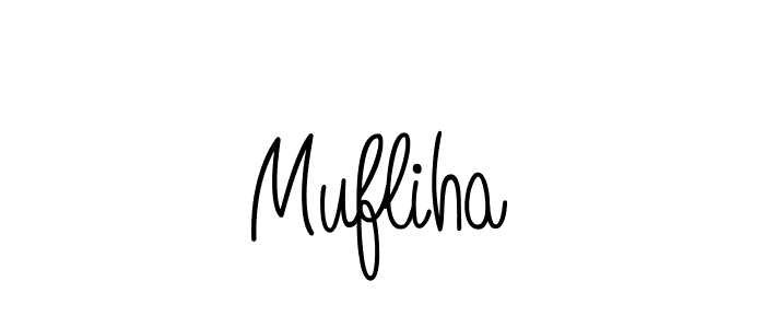 Also we have Mufliha name is the best signature style. Create professional handwritten signature collection using Angelique-Rose-font-FFP autograph style. Mufliha signature style 5 images and pictures png