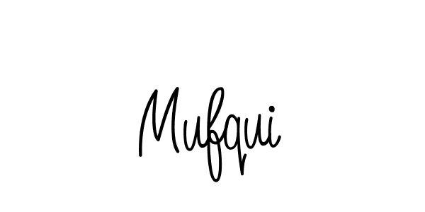 Mufqui stylish signature style. Best Handwritten Sign (Angelique-Rose-font-FFP) for my name. Handwritten Signature Collection Ideas for my name Mufqui. Mufqui signature style 5 images and pictures png