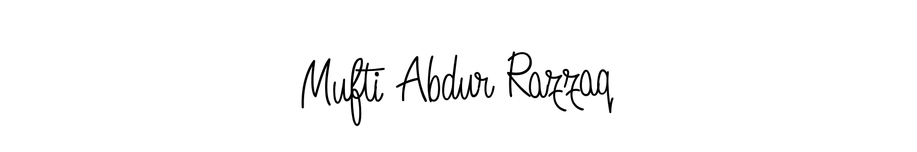 Make a beautiful signature design for name Mufti Abdur Razzaq. With this signature (Angelique-Rose-font-FFP) style, you can create a handwritten signature for free. Mufti Abdur Razzaq signature style 5 images and pictures png
