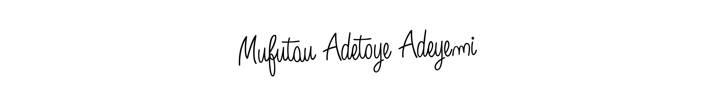 Use a signature maker to create a handwritten signature online. With this signature software, you can design (Angelique-Rose-font-FFP) your own signature for name Mufutau Adetoye Adeyemi. Mufutau Adetoye Adeyemi signature style 5 images and pictures png