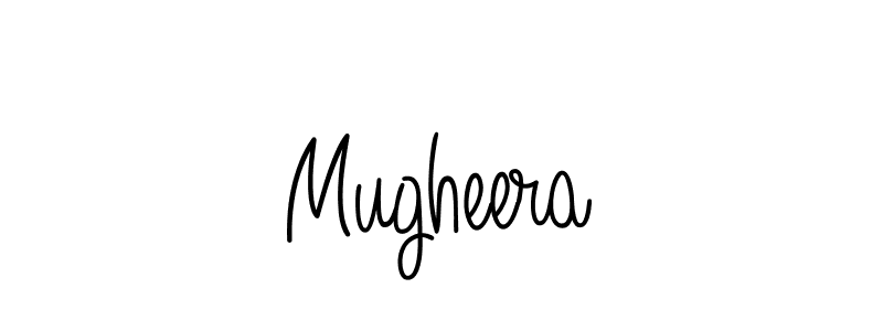 Make a beautiful signature design for name Mugheera. With this signature (Angelique-Rose-font-FFP) style, you can create a handwritten signature for free. Mugheera signature style 5 images and pictures png