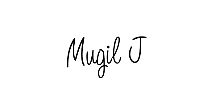 Once you've used our free online signature maker to create your best signature Angelique-Rose-font-FFP style, it's time to enjoy all of the benefits that Mugil J name signing documents. Mugil J signature style 5 images and pictures png