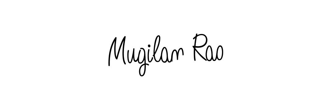 How to make Mugilan Rao signature? Angelique-Rose-font-FFP is a professional autograph style. Create handwritten signature for Mugilan Rao name. Mugilan Rao signature style 5 images and pictures png