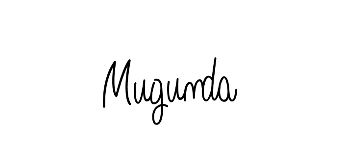 Mugunda stylish signature style. Best Handwritten Sign (Angelique-Rose-font-FFP) for my name. Handwritten Signature Collection Ideas for my name Mugunda. Mugunda signature style 5 images and pictures png