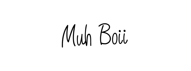 Create a beautiful signature design for name Muh Boii. With this signature (Angelique-Rose-font-FFP) fonts, you can make a handwritten signature for free. Muh Boii signature style 5 images and pictures png