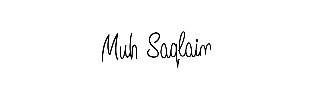 Design your own signature with our free online signature maker. With this signature software, you can create a handwritten (Angelique-Rose-font-FFP) signature for name Muh Saqlain. Muh Saqlain signature style 5 images and pictures png