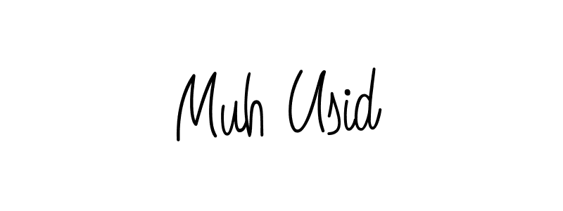 How to Draw Muh Usid signature style? Angelique-Rose-font-FFP is a latest design signature styles for name Muh Usid. Muh Usid signature style 5 images and pictures png