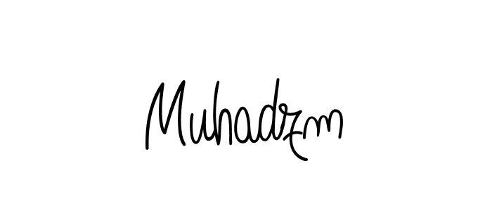 How to make Muhadzm signature? Angelique-Rose-font-FFP is a professional autograph style. Create handwritten signature for Muhadzm name. Muhadzm signature style 5 images and pictures png