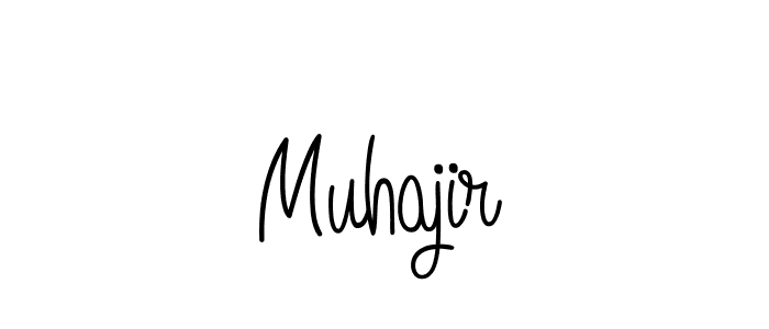 Also we have Muhajir name is the best signature style. Create professional handwritten signature collection using Angelique-Rose-font-FFP autograph style. Muhajir signature style 5 images and pictures png