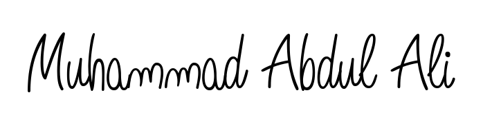 How to make Muhammad Abdul Ali name signature. Use Angelique-Rose-font-FFP style for creating short signs online. This is the latest handwritten sign. Muhammad Abdul Ali signature style 5 images and pictures png