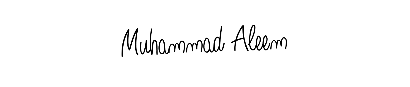 How to Draw Muhammad Aleem signature style? Angelique-Rose-font-FFP is a latest design signature styles for name Muhammad Aleem. Muhammad Aleem signature style 5 images and pictures png