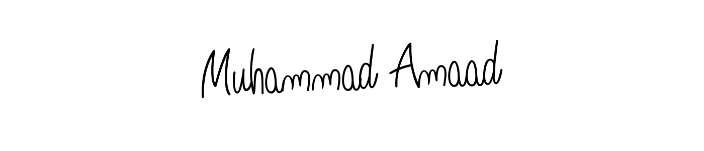 Check out images of Autograph of Muhammad Amaad name. Actor Muhammad Amaad Signature Style. Angelique-Rose-font-FFP is a professional sign style online. Muhammad Amaad signature style 5 images and pictures png