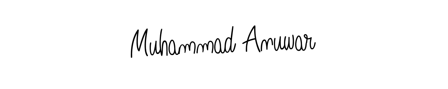 Design your own signature with our free online signature maker. With this signature software, you can create a handwritten (Angelique-Rose-font-FFP) signature for name Muhammad Anuwar. Muhammad Anuwar signature style 5 images and pictures png