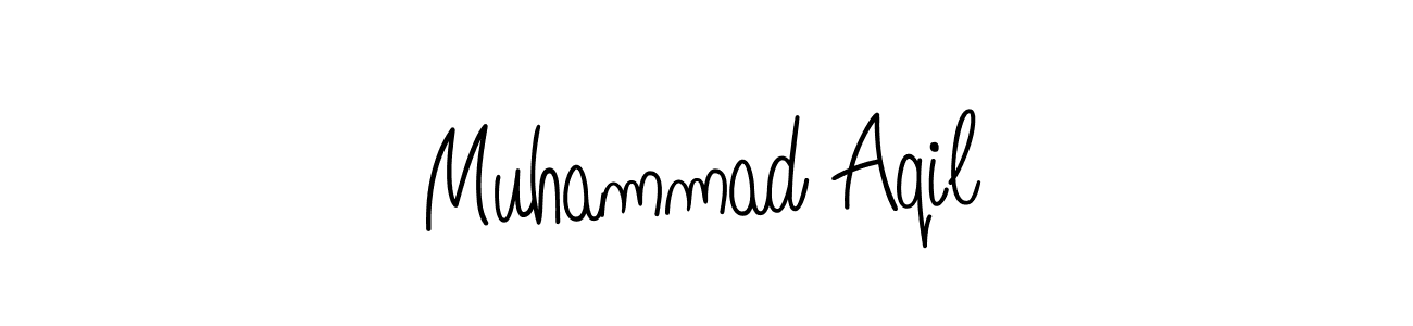 Design your own signature with our free online signature maker. With this signature software, you can create a handwritten (Angelique-Rose-font-FFP) signature for name Muhammad Aqil. Muhammad Aqil signature style 5 images and pictures png