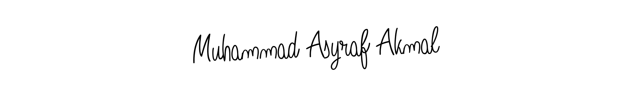 Design your own signature with our free online signature maker. With this signature software, you can create a handwritten (Angelique-Rose-font-FFP) signature for name Muhammad Asyraf Akmal. Muhammad Asyraf Akmal signature style 5 images and pictures png