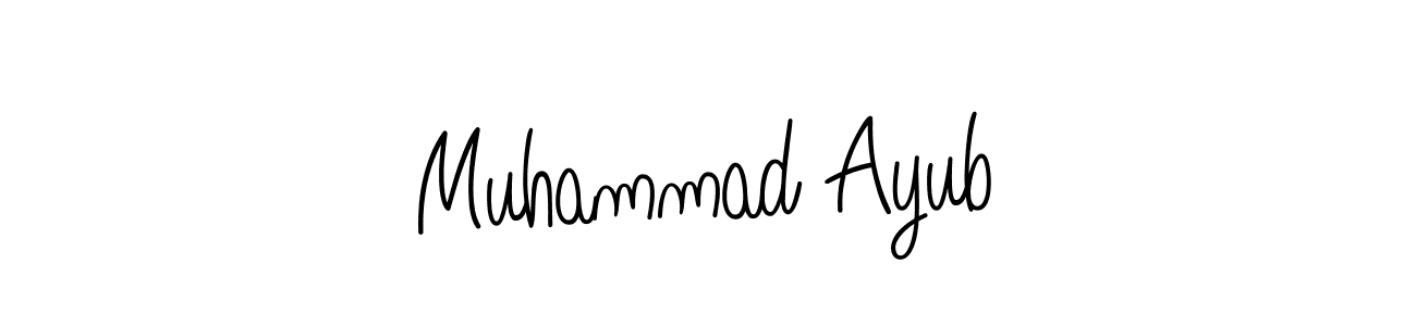 Create a beautiful signature design for name Muhammad Ayub. With this signature (Angelique-Rose-font-FFP) fonts, you can make a handwritten signature for free. Muhammad Ayub signature style 5 images and pictures png