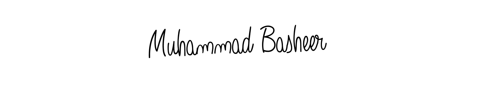 Use a signature maker to create a handwritten signature online. With this signature software, you can design (Angelique-Rose-font-FFP) your own signature for name Muhammad Basheer. Muhammad Basheer signature style 5 images and pictures png