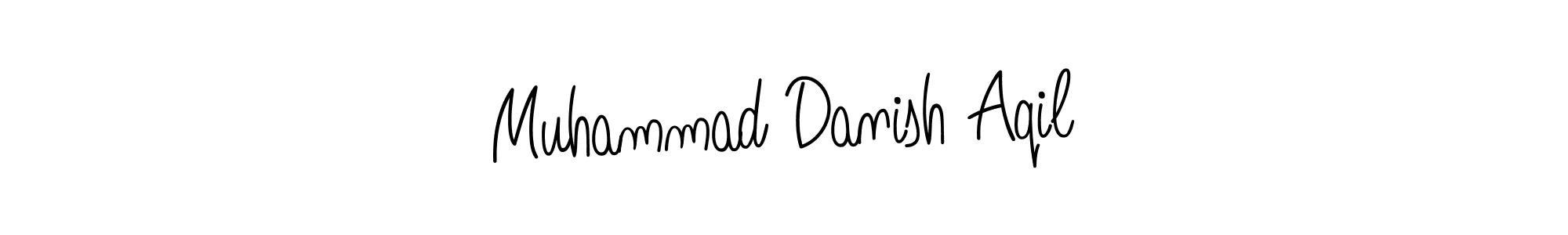 Design your own signature with our free online signature maker. With this signature software, you can create a handwritten (Angelique-Rose-font-FFP) signature for name Muhammad Danish Aqil. Muhammad Danish Aqil signature style 5 images and pictures png