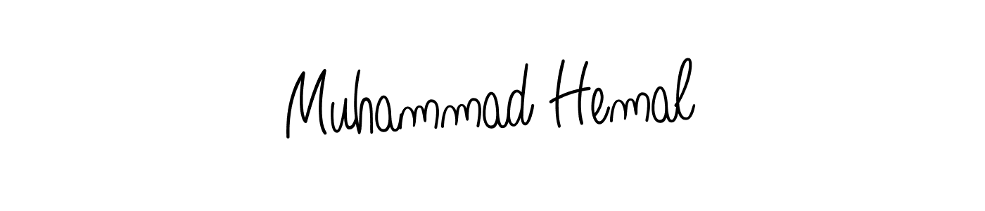 Design your own signature with our free online signature maker. With this signature software, you can create a handwritten (Angelique-Rose-font-FFP) signature for name Muhammad Hemal. Muhammad Hemal signature style 5 images and pictures png