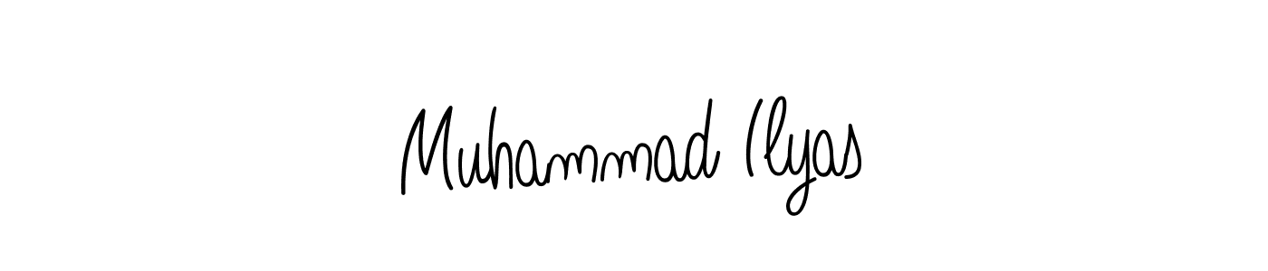 The best way (Angelique-Rose-font-FFP) to make a short signature is to pick only two or three words in your name. The name Muhammad Ilyas include a total of six letters. For converting this name. Muhammad Ilyas signature style 5 images and pictures png