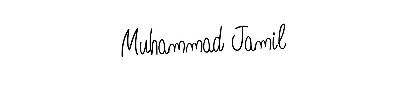 Make a beautiful signature design for name Muhammad Jamil. With this signature (Angelique-Rose-font-FFP) style, you can create a handwritten signature for free. Muhammad Jamil signature style 5 images and pictures png