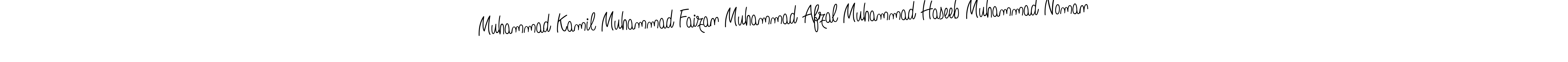 Also You can easily find your signature by using the search form. We will create Muhammad Kamil Muhammad Faizan Muhammad Afzal Muhammad Haseeb Muhammad Noman name handwritten signature images for you free of cost using Angelique-Rose-font-FFP sign style. Muhammad Kamil Muhammad Faizan Muhammad Afzal Muhammad Haseeb Muhammad Noman signature style 5 images and pictures png