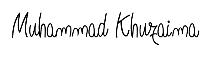 Once you've used our free online signature maker to create your best signature Angelique-Rose-font-FFP style, it's time to enjoy signing your documents with Muhammad Khuzaima name. Muhammad Khuzaima signature style 5 images and pictures png